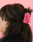 Yarn Skein Pink Hair Clip