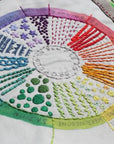 Color Wheel Embroidery Sampler