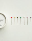 Nona Glass Head Pins