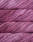 Close-up of a ball of purple yarn
