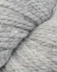 Close-up of light gray yarn.