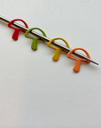 Enamel Mushrooms Stitchmarkers