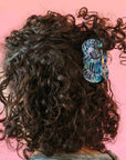 Yarn Skein Blue Hair Clip
