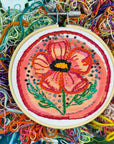 Cosmic Poppy Embroidery Kit