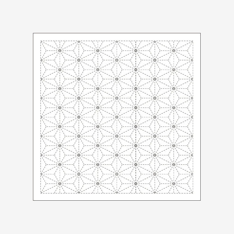 Geometric pattern with intersecting lines on a white background