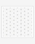 Geometric pattern with intersecting lines on a white background