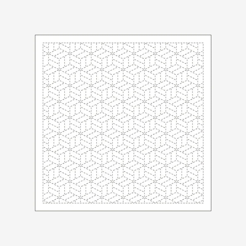 Geometric pattern of lines on a white background