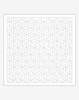 Geometric pattern of lines on a white background