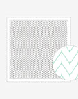 Two patterned paper sheets with chevron designs on a white background