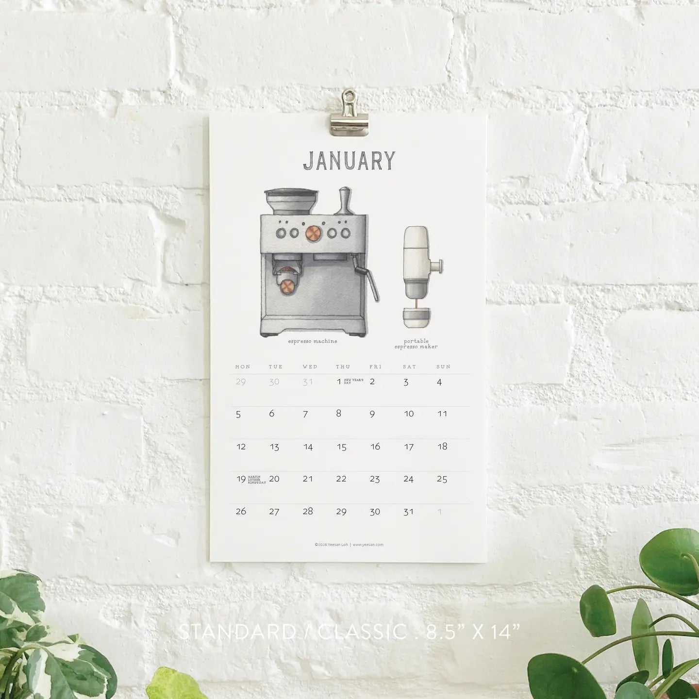2026 Calendars Coffee Style