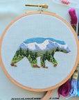 Mountain Bear Embroidery Kit