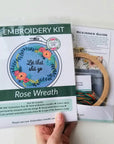 Rose Wreath Beginner Embroidery Kit