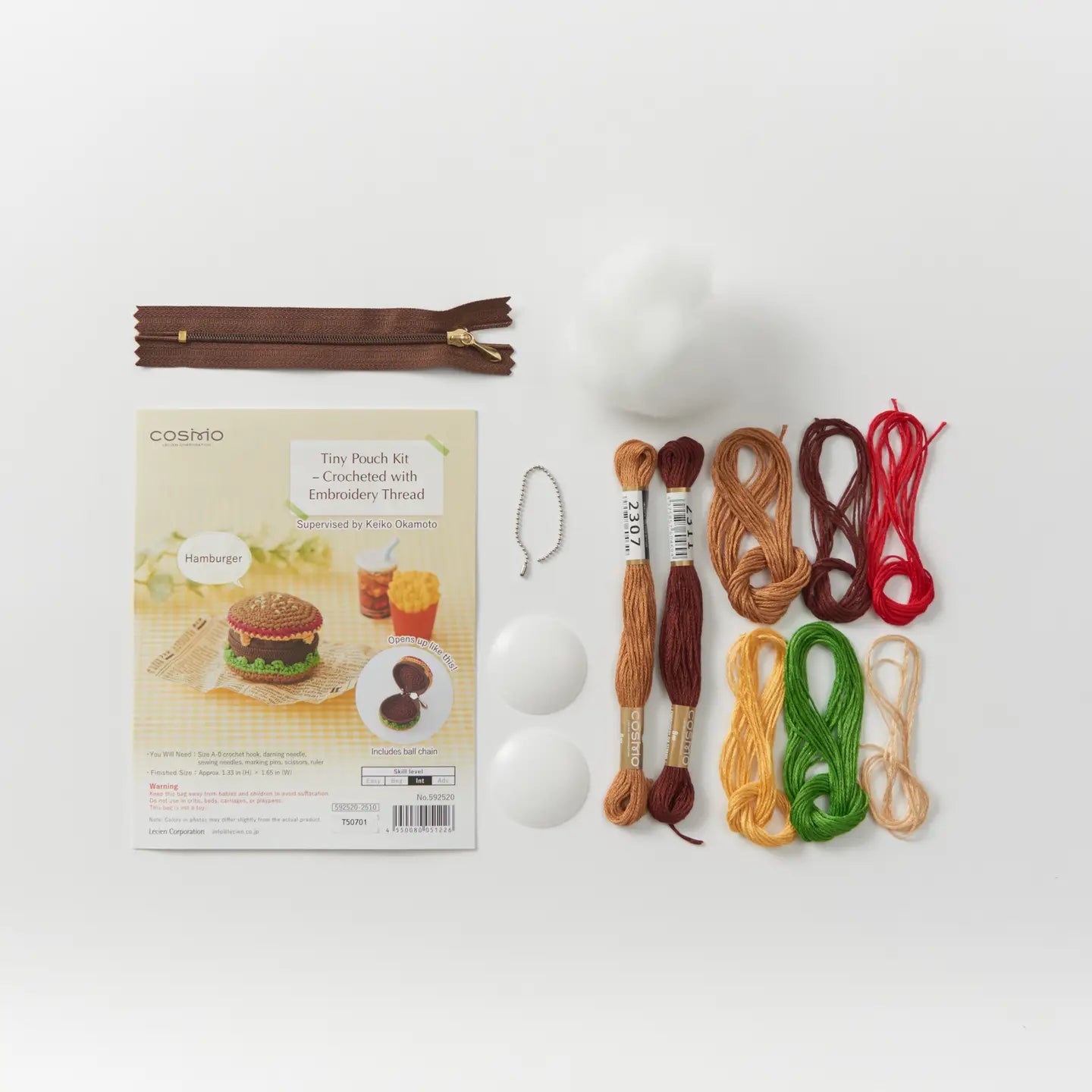 Tiny Pouch Embroidery Thread Crochet kits