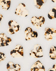 B & W Tortoise Heart 2 Tone 1" Button