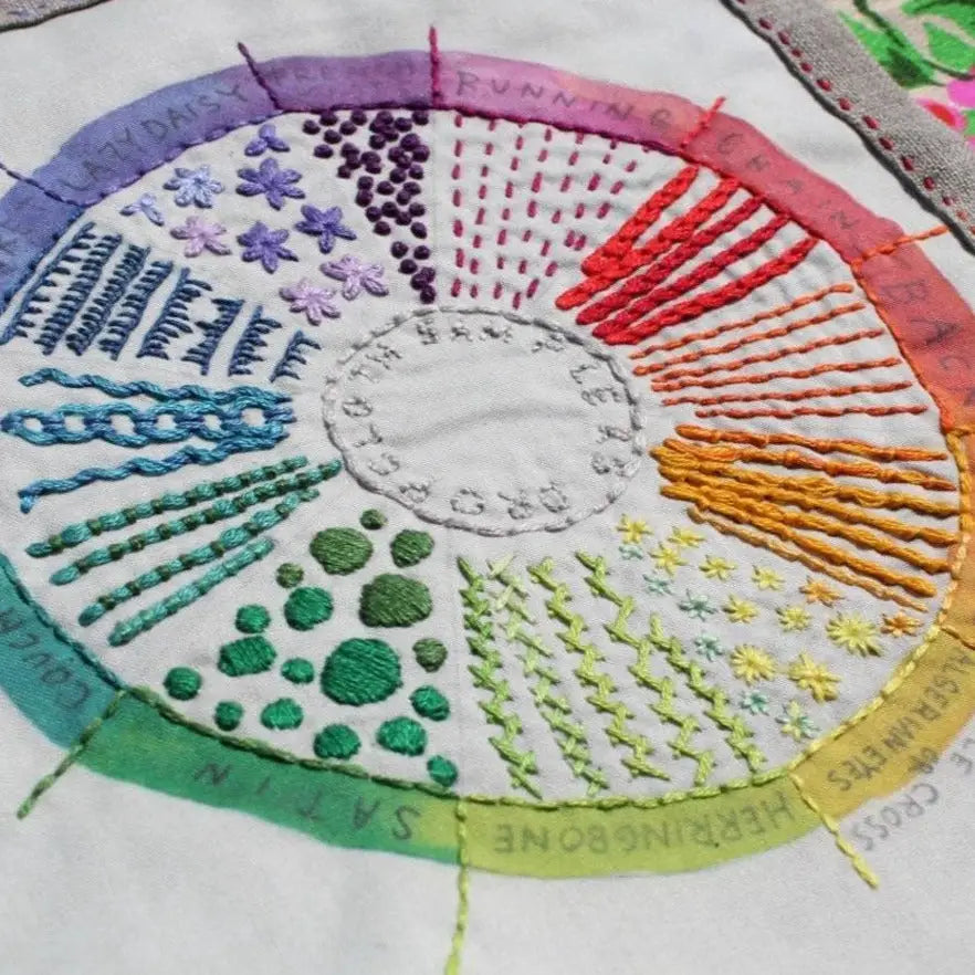 Wheel Sampler Color Wheel Embroidery Sampler – yarn.bar