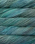 Close-up of blue yarn strands