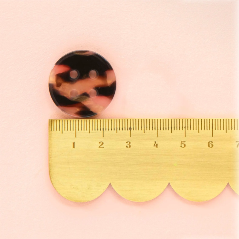 Tortoise Shell 1" Button