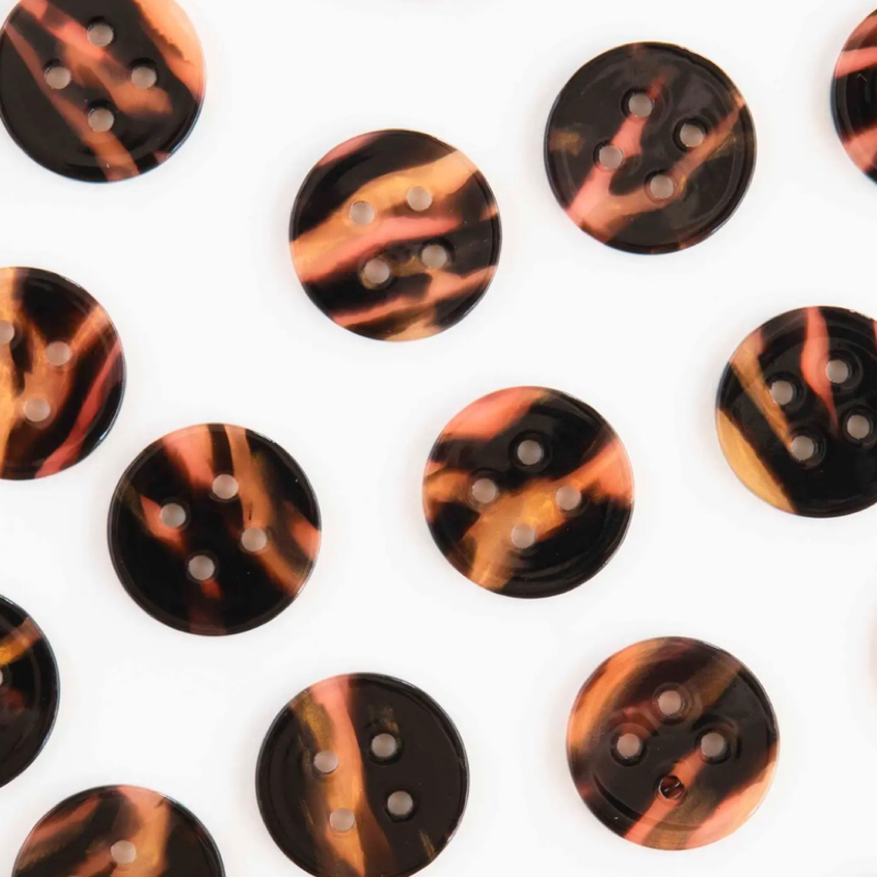Tortoise Shell 1" Button