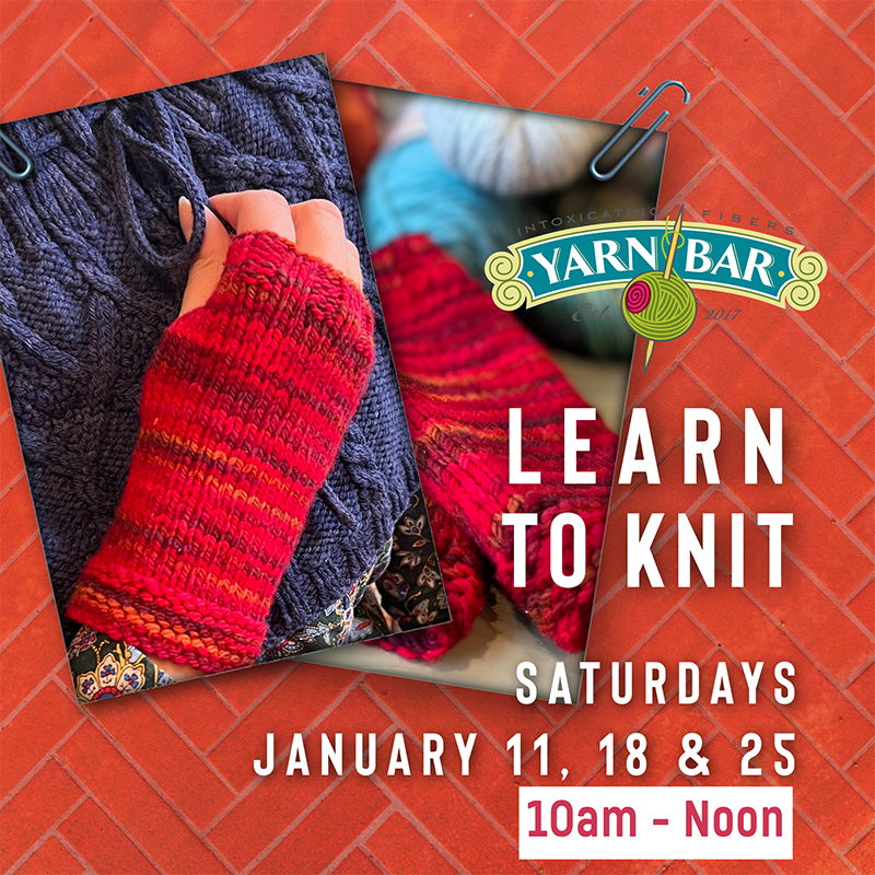 Knit One Saturdays, January 2025 PM