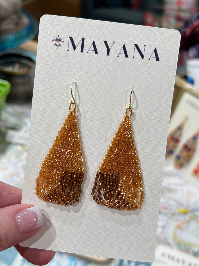 Sparkle Drop Earrings Marigold