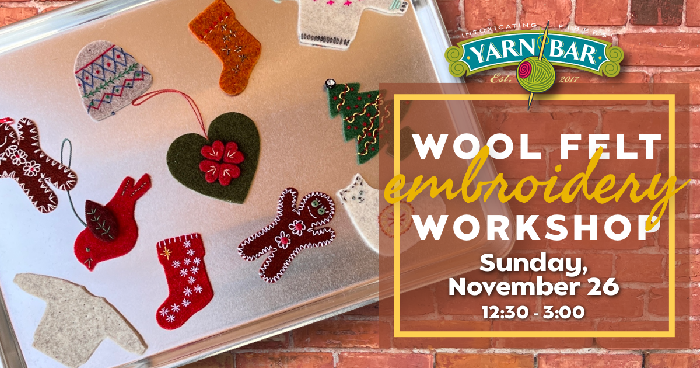 Embroidery Workshop Nov. 26