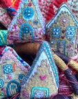 Gingerbread Houses Embroidered Ornaments Sampler