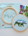 Mountain Bear Embroidery Kit