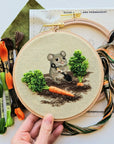 Garden Mouse Embroidery Kit
