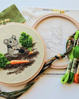 Garden Mouse Embroidery Kit